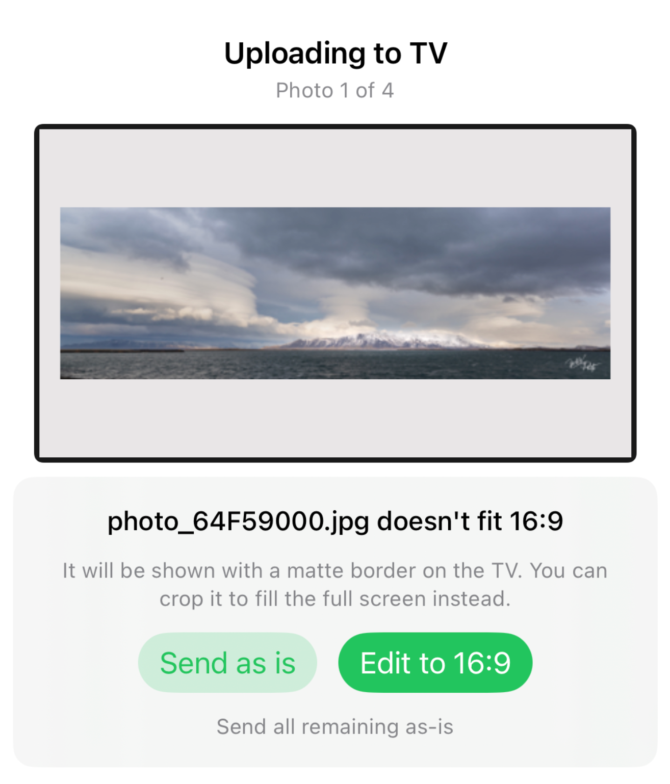 Selecting, cropping, and framing photos in Frame Photos